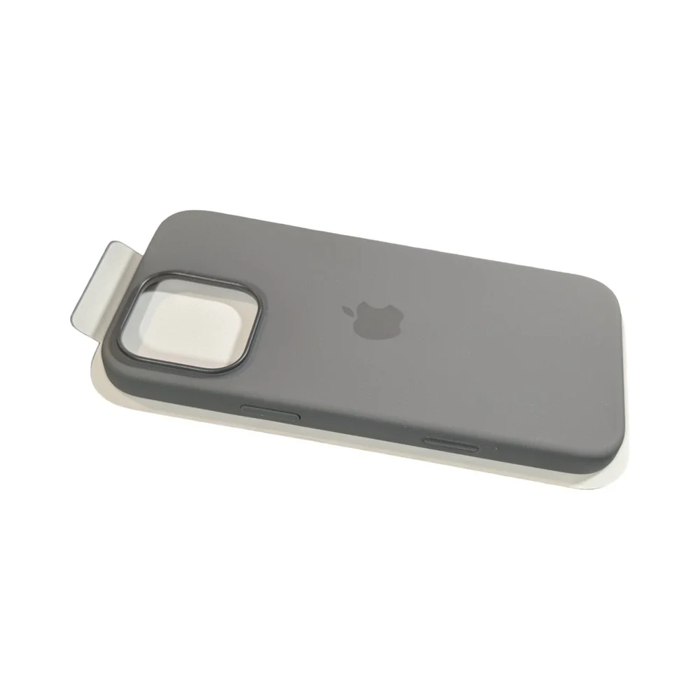 Pp8N Genuine Apple Silicone Case for iPhone 16 Pro Max w/ Magsafe - Stone Gray - Picture 3 of 4
